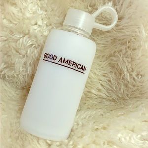 Good American glass water bottle